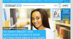 Desktop Screenshot of collegepathusa.org